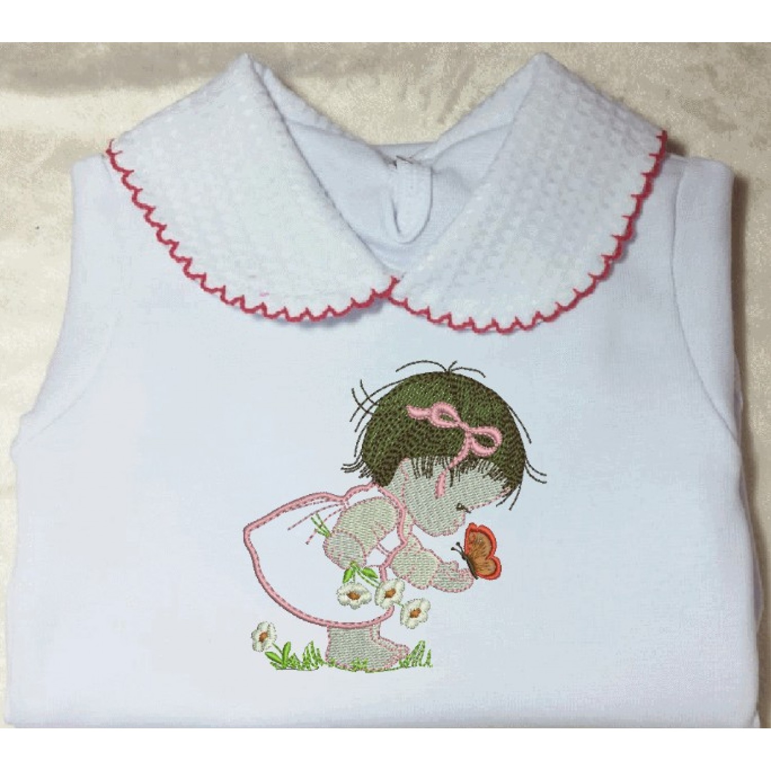 Little girl embroidery design Little girl embroidery design